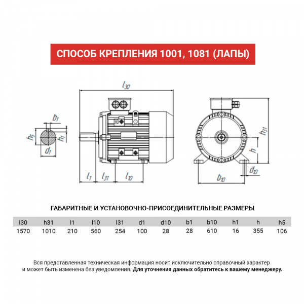 Электродвигатель АИР 355MА8