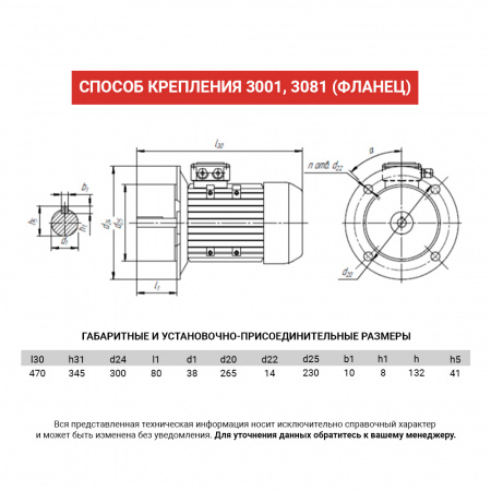 Электродвигатель АИС 132S8